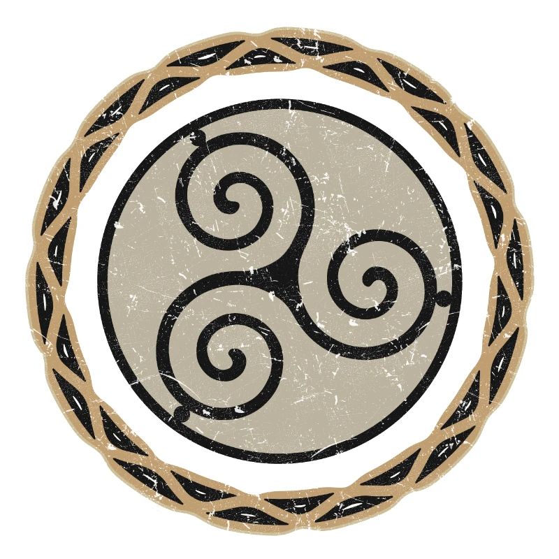 Shaman's drum triskel