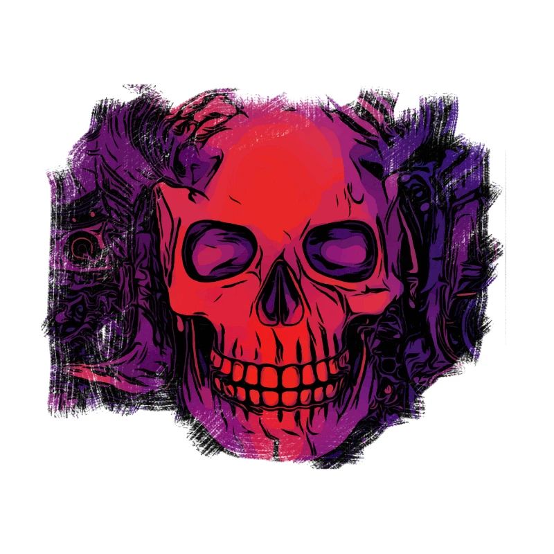 comic demons skull