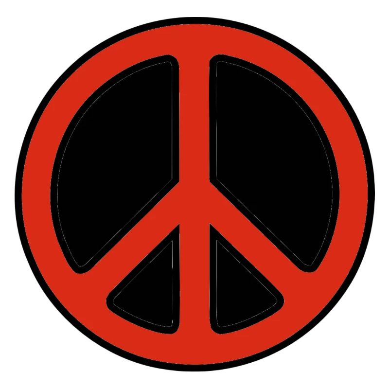Peace red