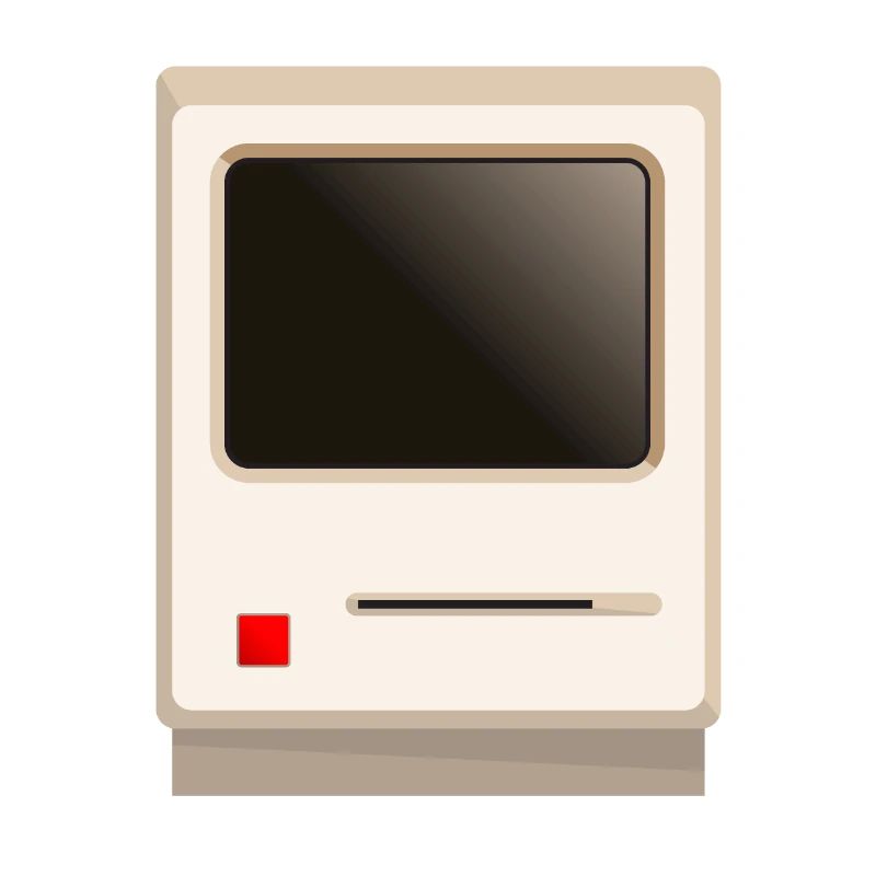Vecchio computer beige