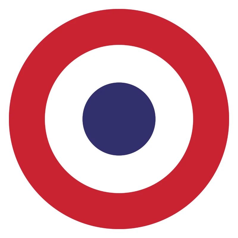 France Flag Round Target