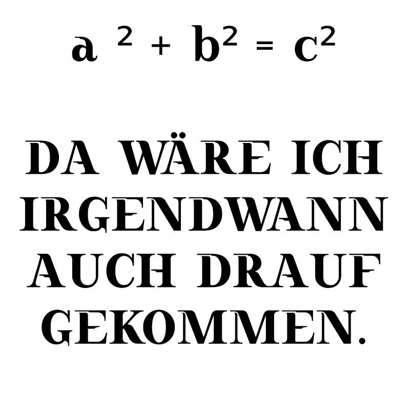 Mathe Mathematik Satz des Pythagoras Geschenkidee