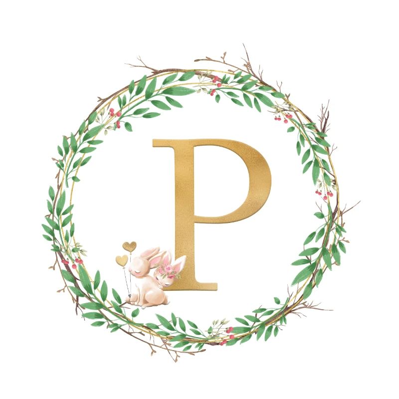 Customizable Monogram P