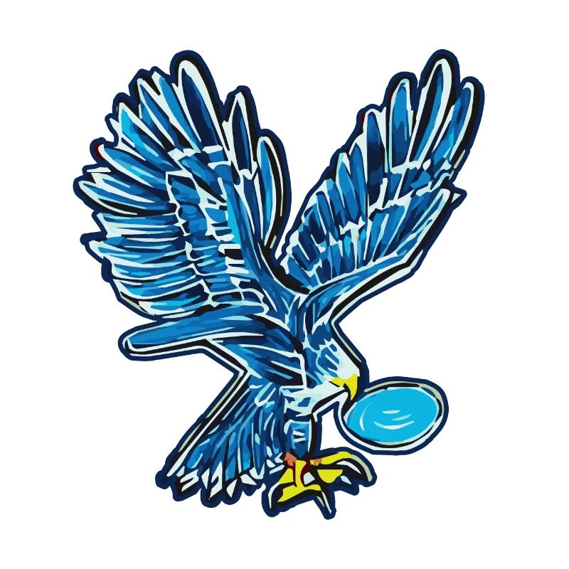 Iconic eagle in comic style - AI Art