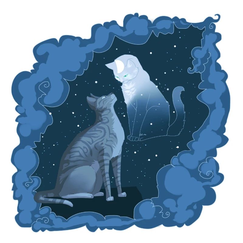 Jayfeather Jay Feather Grey Cat Halfmoon Moon