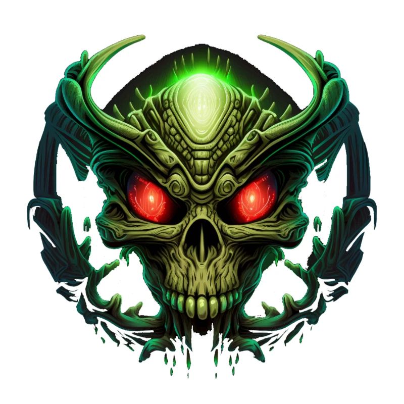 Schädel-Alien