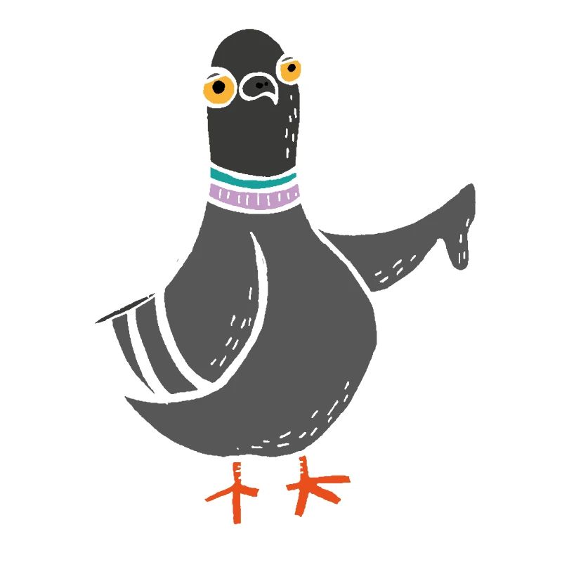 Coo / Boo Pigeon (White)