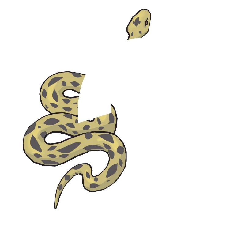 Letter q snake