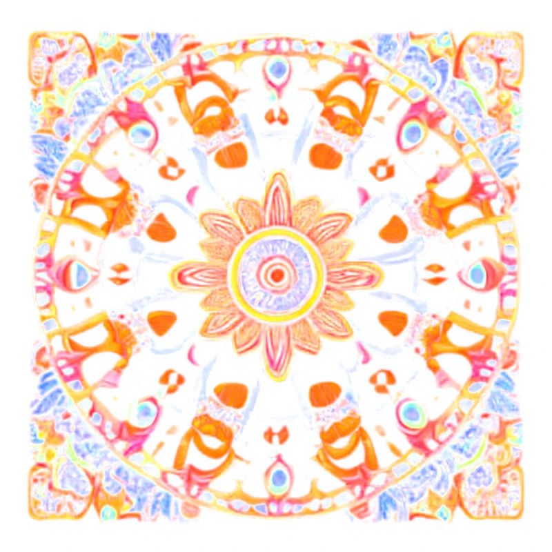 Botanical Mandala Ölgemälde