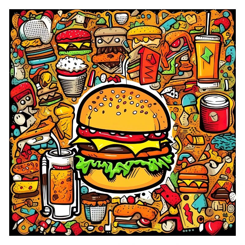 Multi pattern burger