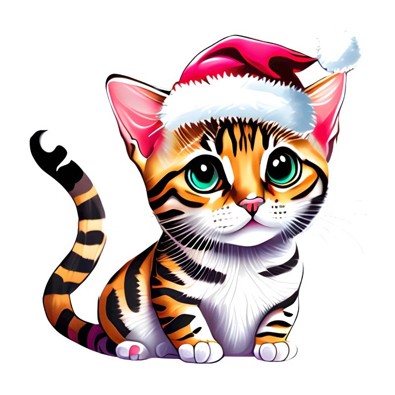 Bengal chat propriétaire chat chaton noël