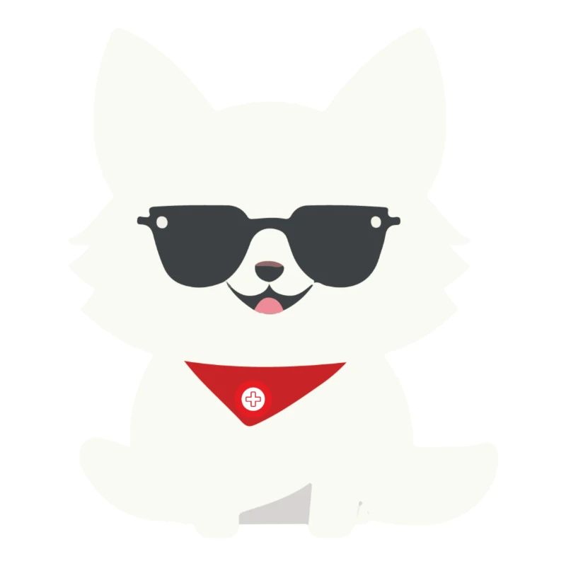 Cooler Schweizer Weisser Schäferhund