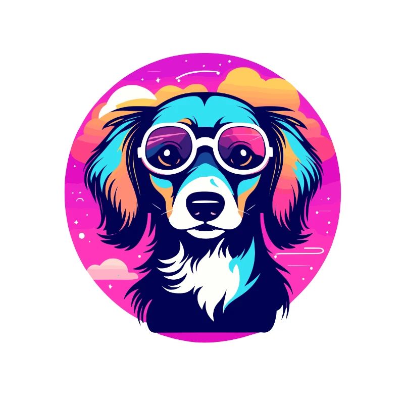 Illustration de chien teckel