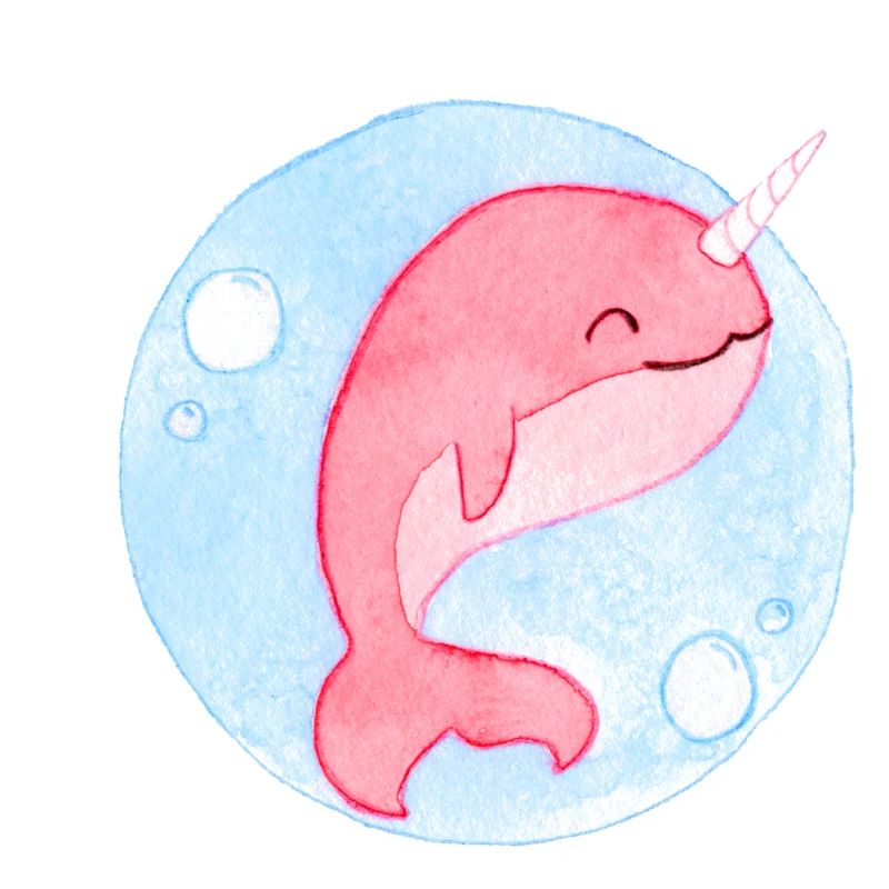 Mignon bébé baleine
