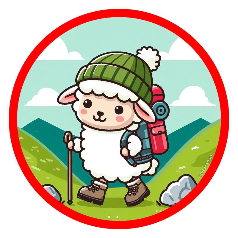 Hill walking Sheep