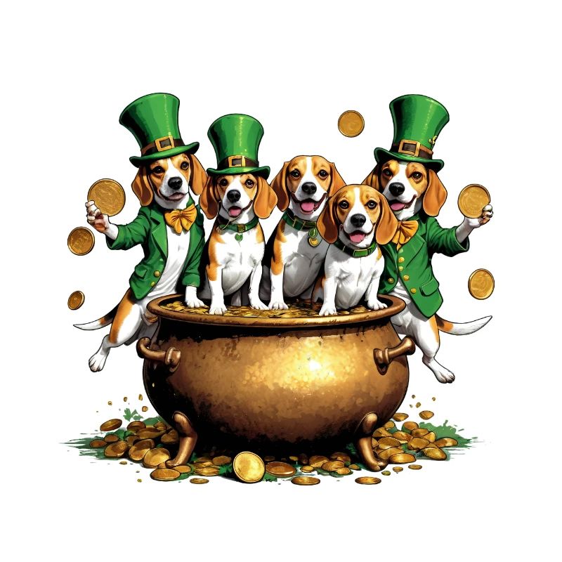 Fête de la Saint-Patrick Beagle I Célébration irlandaise