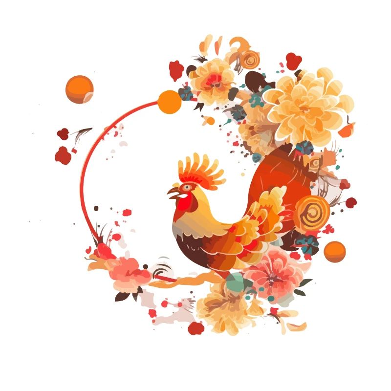 Coq du nouvel an chinois