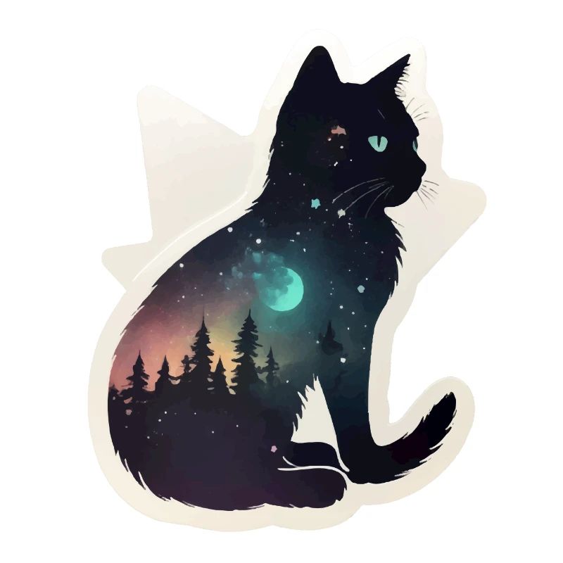 Chat dans les étoiles