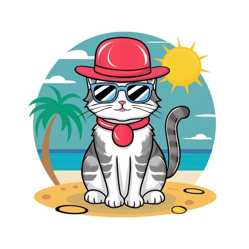 Sommer-Katze
