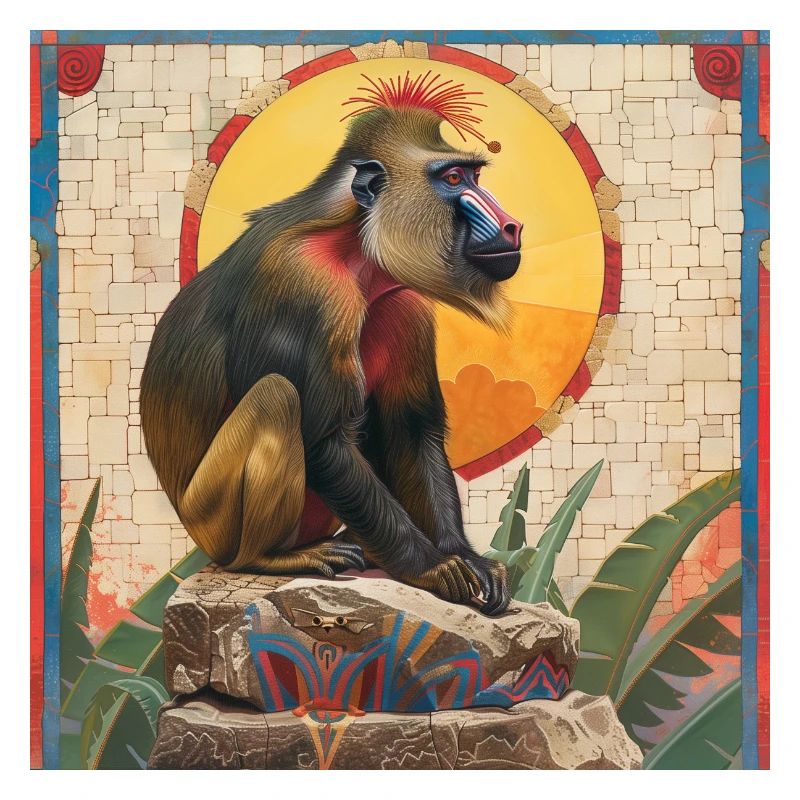 Aztec Mandrill