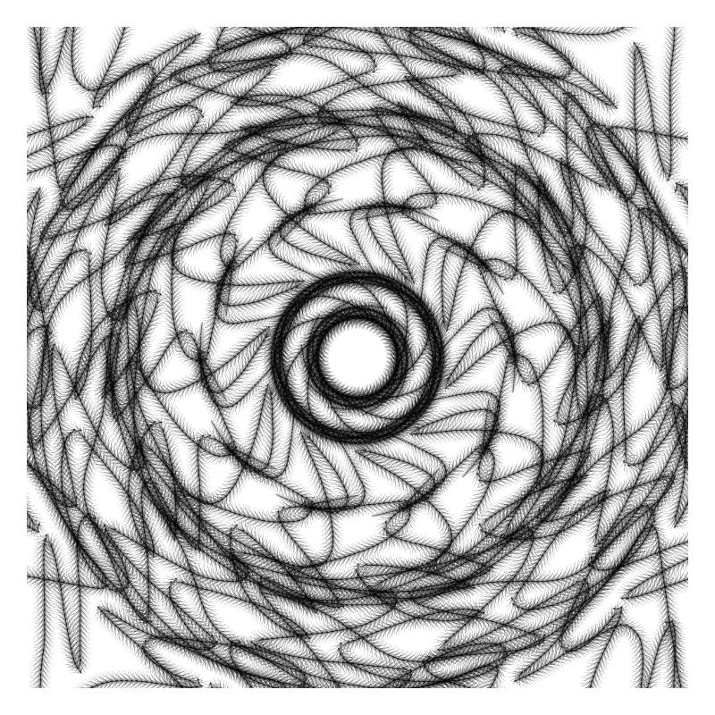Black and white geometric design
