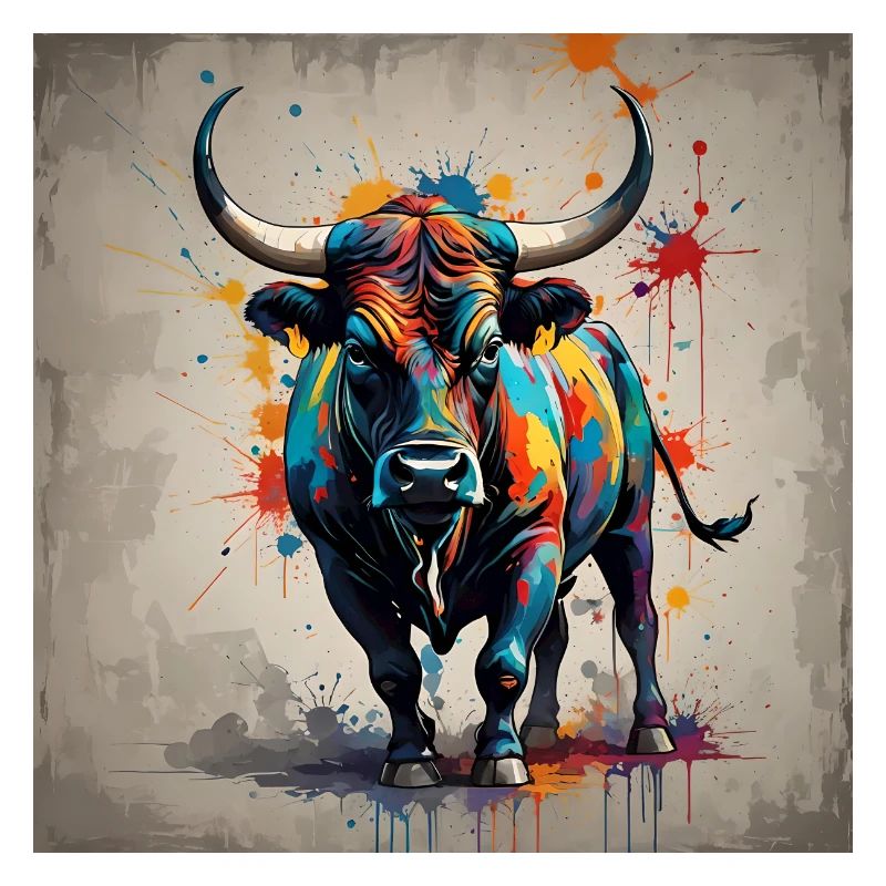Bull coloured