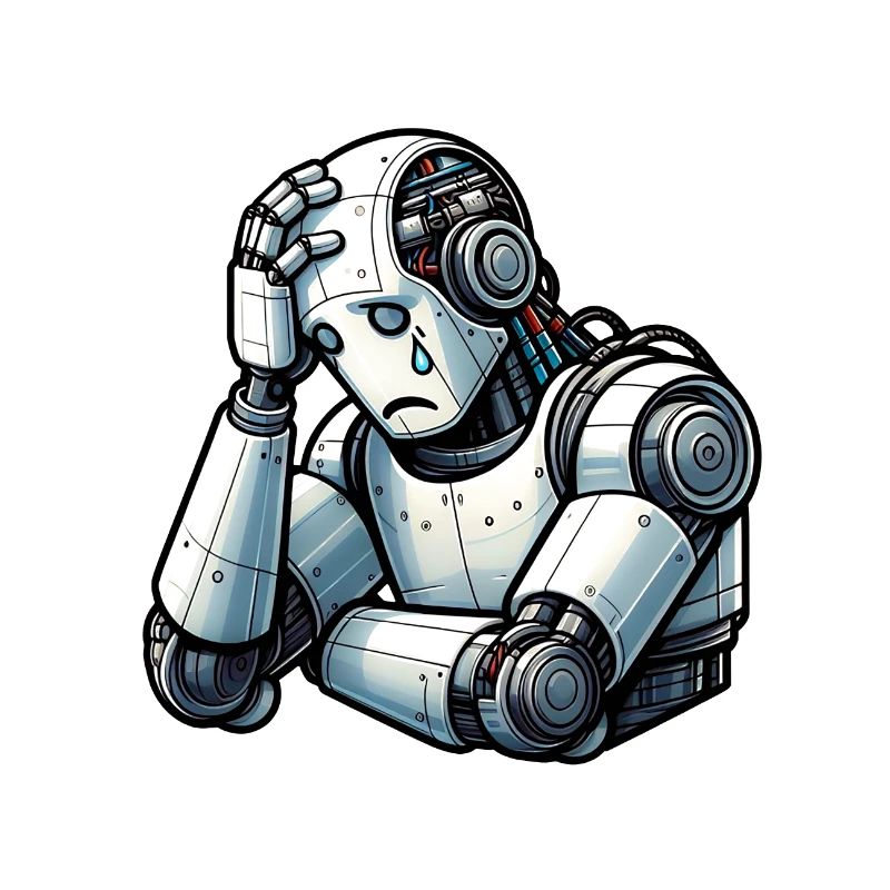 Ängstlicher Roboter