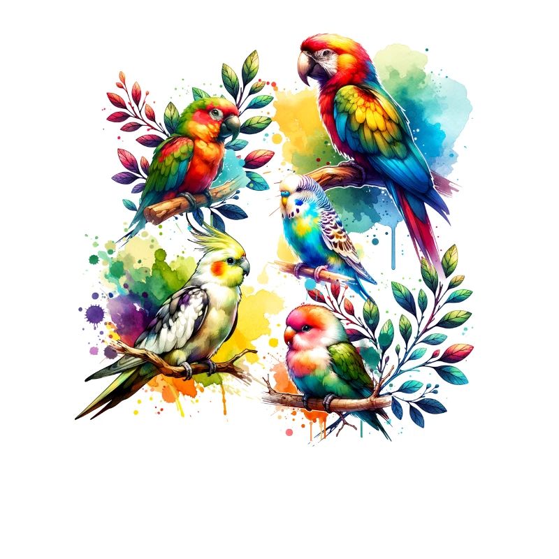 Various Birds Parrots
