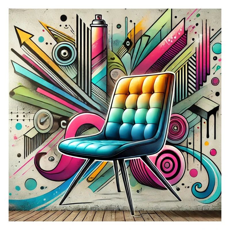 Chaise Graffiti Vendeur de meubles