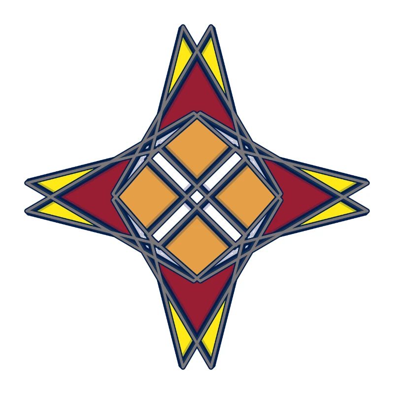 Abstract with a pattern in the middle