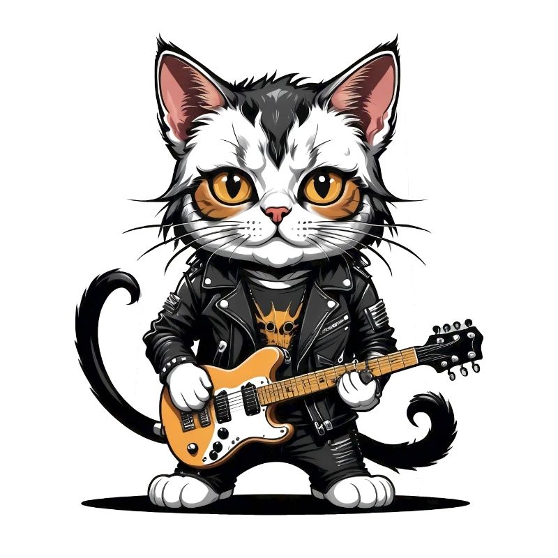 Cat Rocker Katze HardRock Geschenk