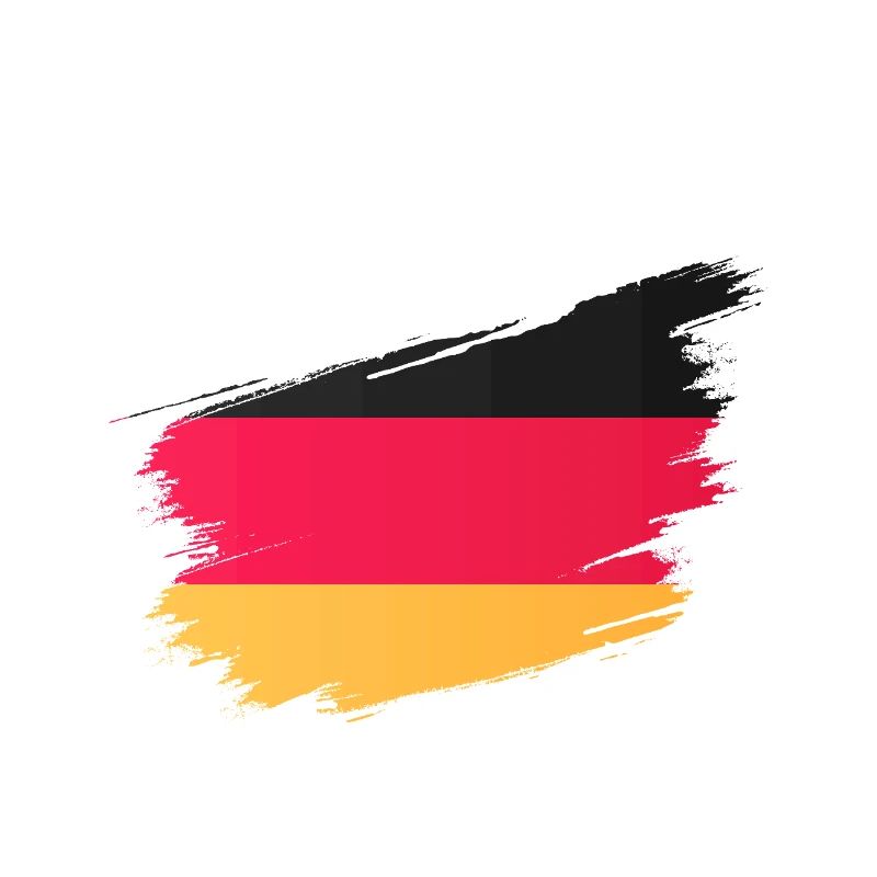Berlin Germany - Brush Stroke Flag Design