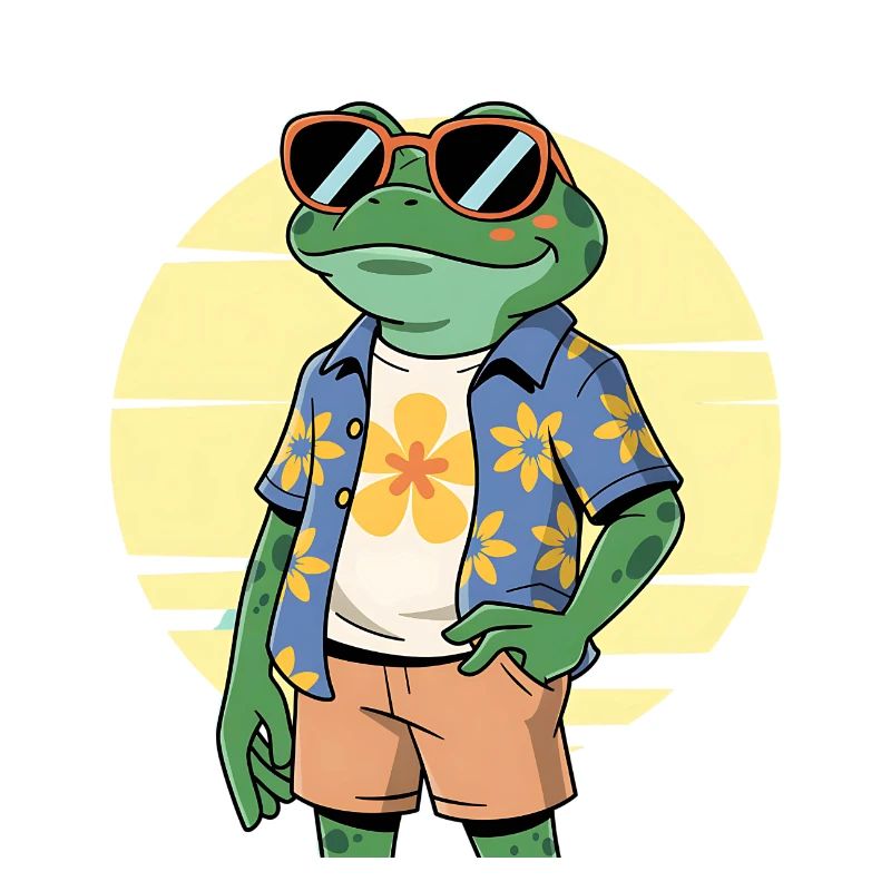Funny Summer Frog