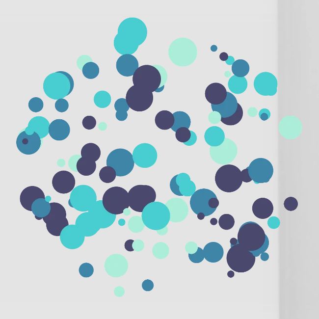 Motif cercles abstraits