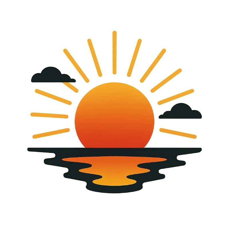 image soleil couchant