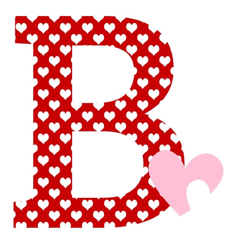Letter B heart