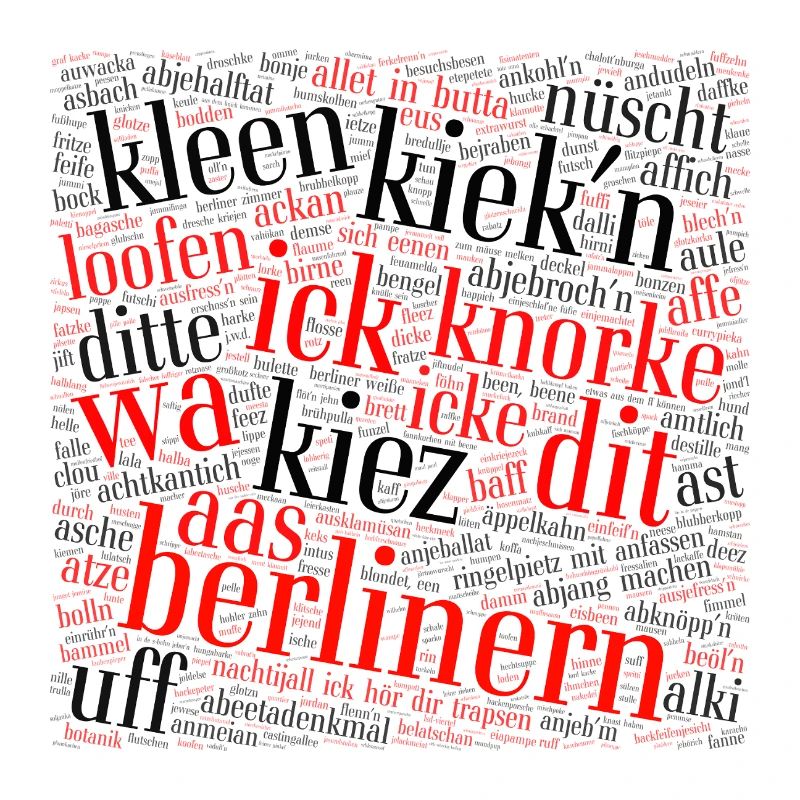 Berliner Schnauze – nuage de mots avec dialecte