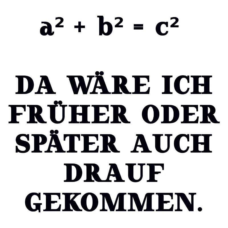 math drôle idée cadeau Pythagore