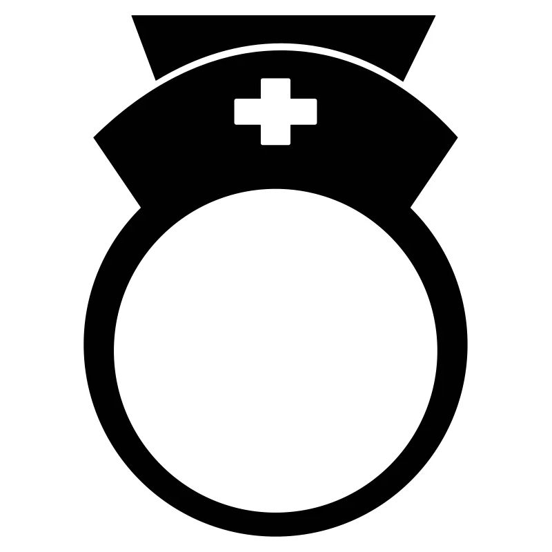 Krankenschwester Monogramm Rahmen