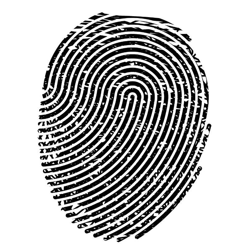 Modèle de conception graphique d'empreintes digitales