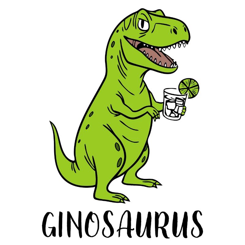Ginosaurus - funny Trex Dino with gin