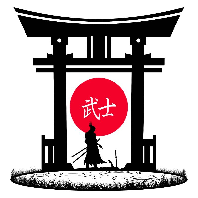 Samurai Torii Tor | Ästhetische Japan-Vibes