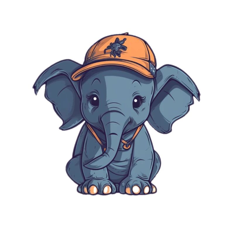 Elephant with cap