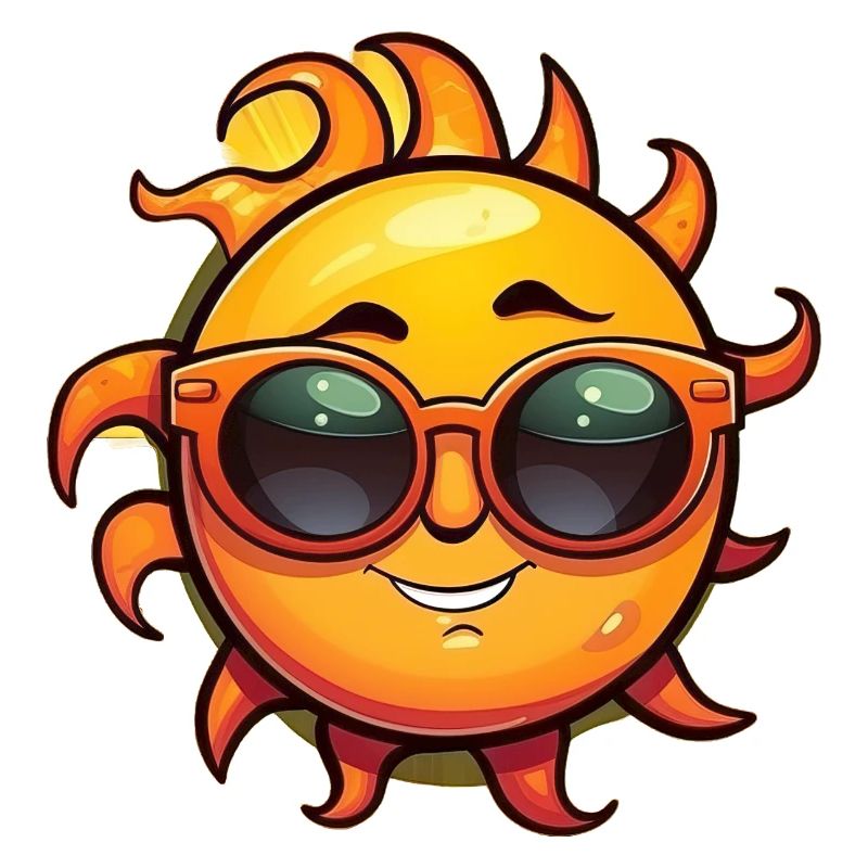Sun with Sunglasses