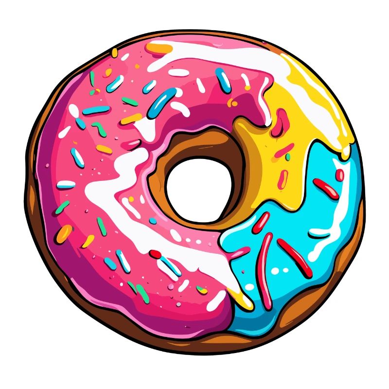 Donuts / Süßigkeit / Zuckerguss / Dessert / Gebäck