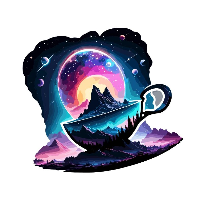 Silhouette / Forest / Portrait / Trees / Mug