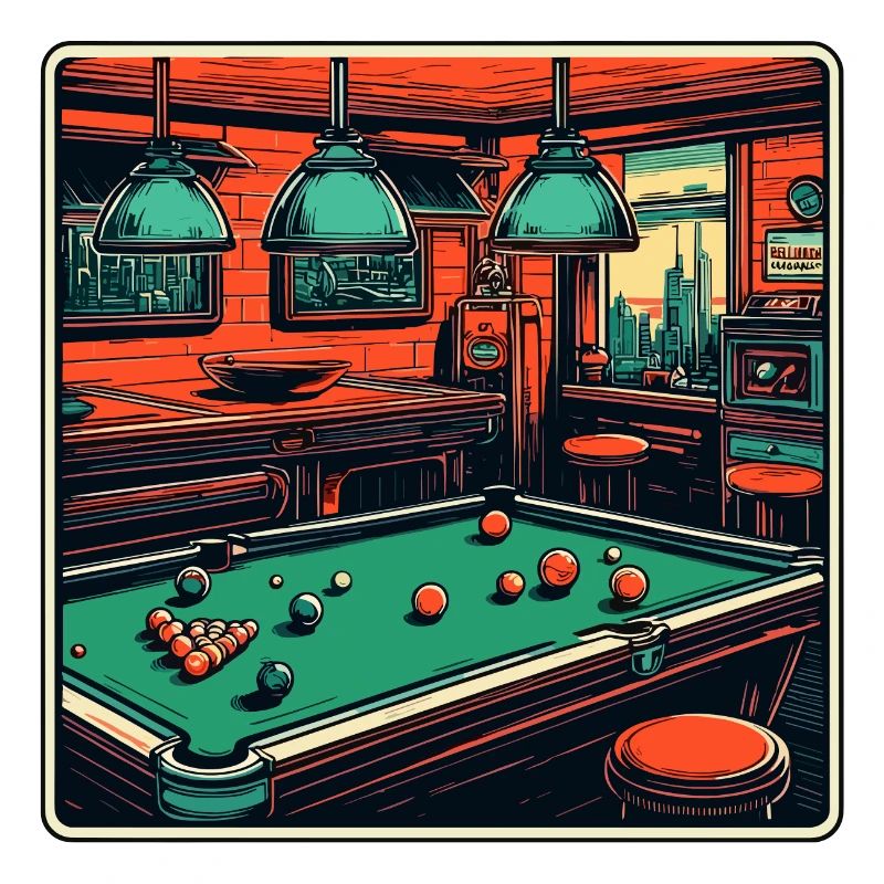 Billard / Boule de billard / 8 boules / billard / Kö