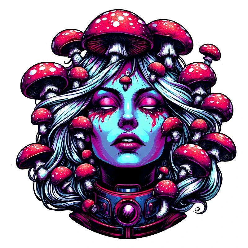 Beauté psychédélique des champignons