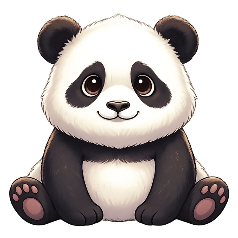 Panda Smiling Plush