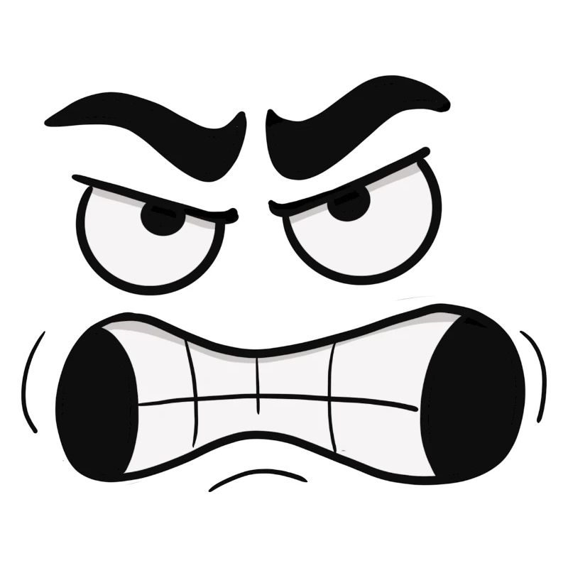 Angry face